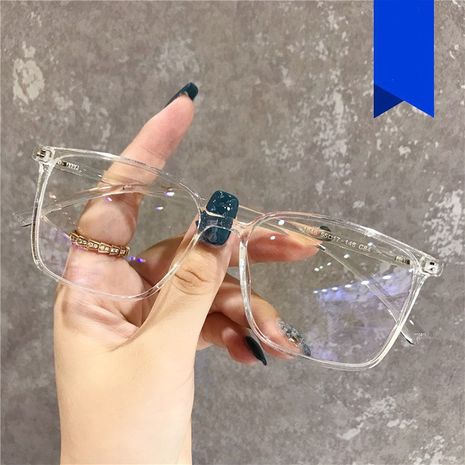 Anti-blue light simple square glasses frame new flat glasses frame's discount tags