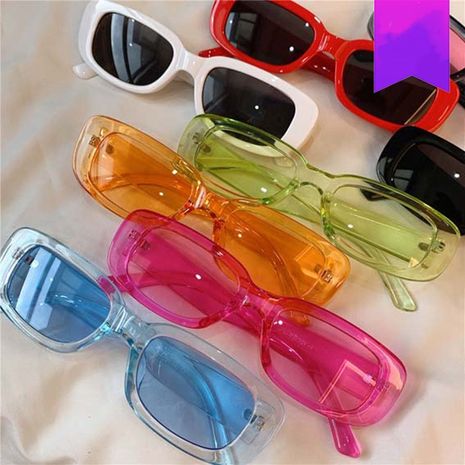 Damen New Trend Mode Sonnenbrille rechteckige Retro Sonnenbrille's discount tags