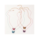 nouveaux enfants alliage goutte d39huile mode papillon argent pendentif accessoire collier en gros collier ensemblepicture11
