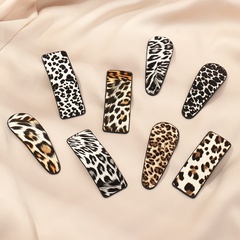 Korean side clip headdress word clip bangs clip leopard duckbill clip hairpin for women