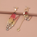 fashion earrings creative butterfly simulation asymmetric resin earrings NHAN263041picture7