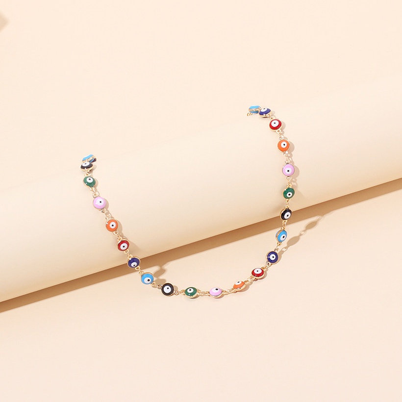 Bijoux Fantaisie Colliers | Style Bohme Color Rtro Diable Yeux Collier Bracelet Accessoires De Combinaison De Cheville - FD24232