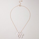 fashion new simple pearl flower elegant alloy clavicle chain necklacepicture9