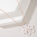 fashion new simple pearl flower elegant alloy clavicle chain necklacepicture10