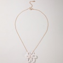 fashion new simple pearl flower elegant alloy clavicle chain necklacepicture12