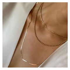 Mode Gold Schlüsselbeinkette mehrschichtige neue Halskette für Frauen