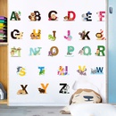 26 lettres anglaises autocollants mots anglais animaux de bande dessine stickers muraux chambre d39enfantspicture14