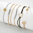 Korea simple hollow heart bracelet allmatch round piece bead 6piece bracelet setpicture16