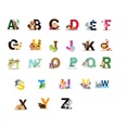 26 lettres anglaises autocollants mots anglais animaux de bande dessine stickers muraux chambre d39enfantspicture15