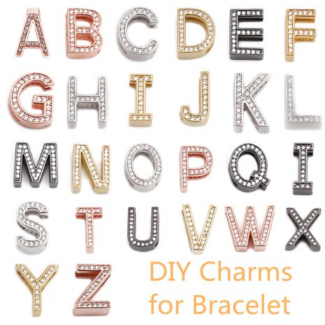 New Stainless Steel Watch Chain Bracelet DIY Adjustable Mesh Strap 26 English Alphabet Accessories NHYL263490's discount tags
