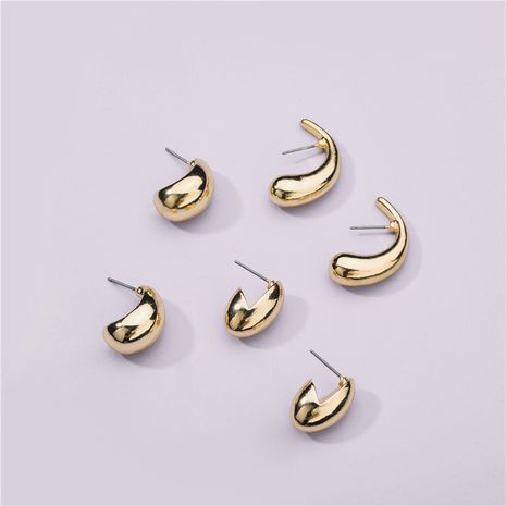 Fashion environmentally friendly alloy 3 pairs alloy earrings set NHLU263728's discount tags