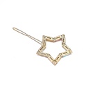 hot sale new alloy inlaid color diamond side clip simple fivepointed star hair clippicture10