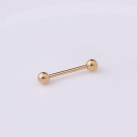 Classic piercing jewelry medical titanium steel tongue nail breast ringpicture20