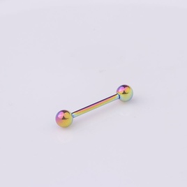 Classic piercing jewelry medical titanium steel tongue nail breast ringpicture17
