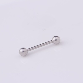 Classic piercing jewelry medical titanium steel tongue nail breast ringpicture14