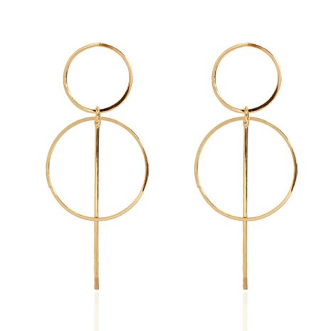 alloy geometric circle long gold creative all-match earrings's discount tags