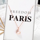 CrossBorder Hot Selling New Japanese and Korean Simple Temperament Heart Shape with Diamond Womens Necklace Online Influencer Clavicle Chain AllMatching Accessoriespicture14