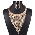 Occident fashion multilayer tassel rhinestone necklace Earring Sets  Photo Color  NHNMD1065picture2