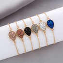 Fashion dropshaped crystal cluster natural stone resin Christmas love  braceletpicture22