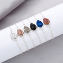 Fashion dropshaped crystal cluster natural stone resin Christmas love  braceletpicture21
