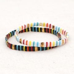 Fashion tila rice bead woven fashion hit color Bohemia style handmade bracelet  wholesale