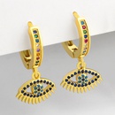fashion microinlaid zircon simple devils eye copper earrings for women jewelry accessoriespicture12