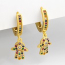 fashion microinlaid zircon simple devils eye copper earrings for women jewelry accessoriespicture13