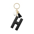 hot sale PU leather English alphabet keychain pendant alloy color small bells flannel tassel accessoriespicture27