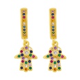 fashion microinlaid zircon simple devils eye copper earrings for women jewelry accessoriespicture17