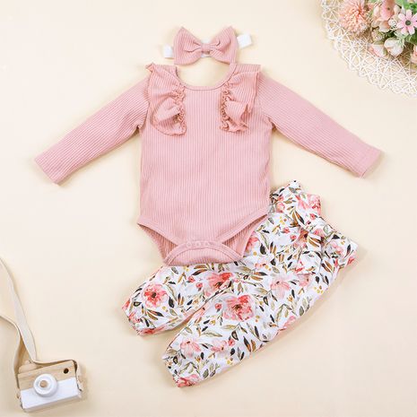 Baby autumn two-piece hang strip long-sleeved trousers printing suit hot-selling baby clothes NHLF264357's discount tags