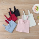 5color summer childrens solid color fashion allmatch sleeveless sling topspicture10