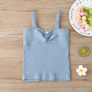 5color summer childrens solid color fashion allmatch sleeveless sling topspicture11