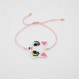 Korean simple cartoon childrens animal rice beads handwoven cat bracelet for womenpicture17