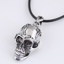 New fashion retro simple skull exaggerated alloy womens necklacepicture3