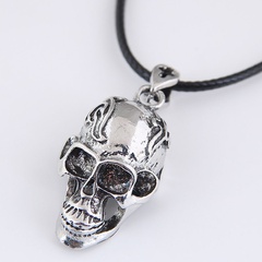 New fashion retro simple skull exaggerated alloy women's necklace