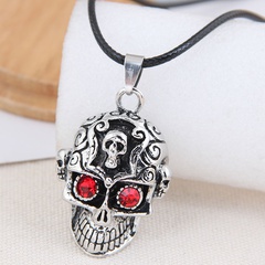 New fashion retro simple skull exaggerated alloy necklace