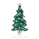 broche de esmalte de goteo de rbol de Navidad con incrustaciones de diamantes de aleacin de color al por mayorpicture11