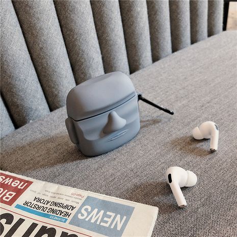 Carcasa protectora tridimensional de figura de cera Amo para Apple Airpods pro auriculares inalámbricos Bluetooth Airpods 1 2's discount tags