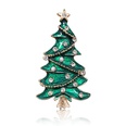 broche de esmalte de goteo de rbol de Navidad con incrustaciones de diamantes de aleacin de color al por mayorpicture18