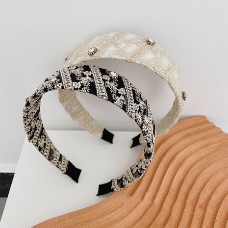 Korean new diamond simple wide-brimmed headband  wholesale's discount tags