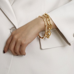 Fashion bangle bamboo thick chain alloy bracelet hot-saling wholesale