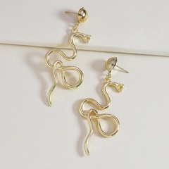 hot-selling fashion metal exaggerated snake alloy earrings