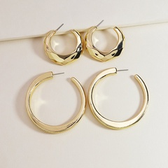 new fashion metal C-shaped simple alloy earrings for women