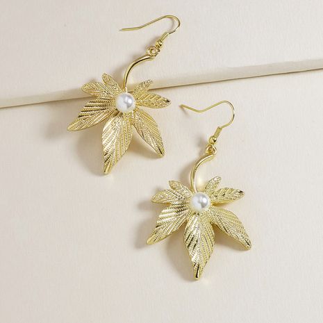 new metal leaf hot-selling alloy earrings for women wholesale's discount tags