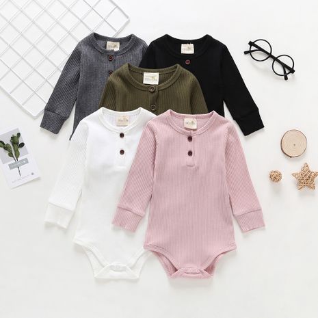 climbing fart clothes triangle romper pure cotton pit strip infant spring jumpsuit for newborn baby NHLF254108's discount tags