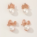 Los nios de la moda coreana exquisitos pendientes de circonita con incrustaciones de perlas simples al por mayorpicture7