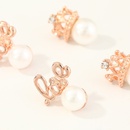 Los nios de la moda coreana exquisitos pendientes de circonita con incrustaciones de perlas simples al por mayorpicture10