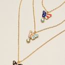 Collier pendentif perle papillon simple en mtal exquis pour enfants en grospicture7