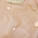 Neue Mode Muschel Anhnger Schlsselbein Kette kreative einfache goldene Halskettepicture11