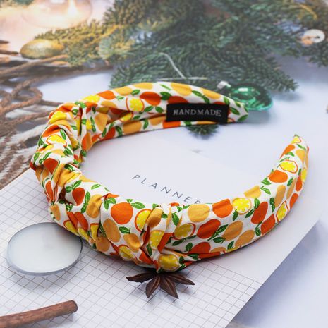 Fashion Folded Fruit Flower Retro Headband wholesale's discount tags